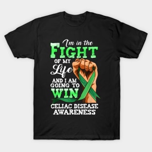 Celiac Disease Awareness Green Ribbon T-Shirt